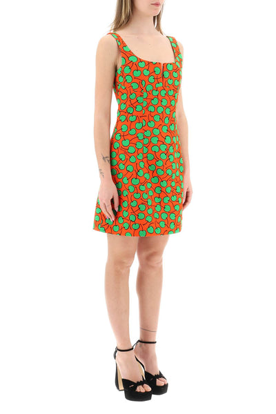 Moschino cherry print short dress-1
