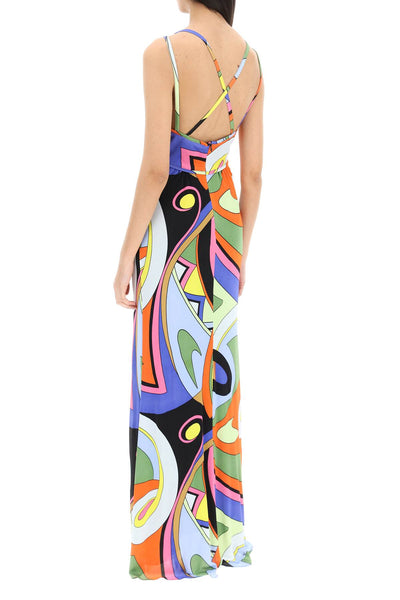 Moschino multicolor printed jersey maxi dress-2