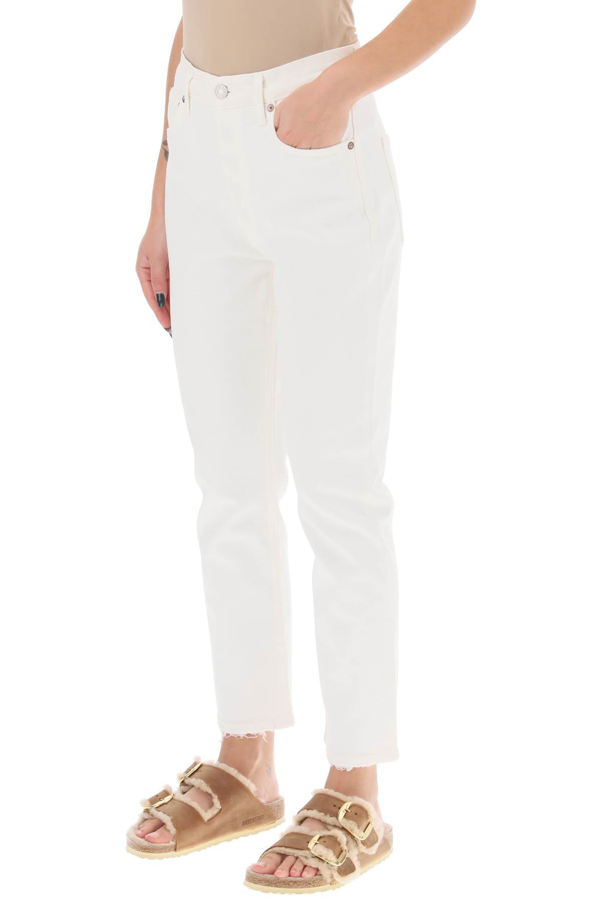 Agolde riley high-waisted cropped jeans-3