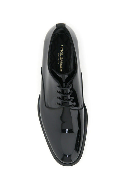 Dolce & gabbana patent leather lace-up shoes-1