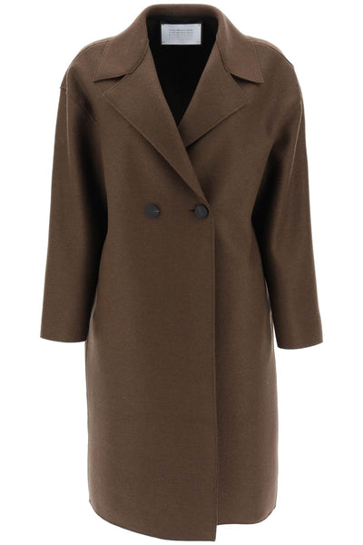 Harris wharf london cocoon coat in pressed wool-0