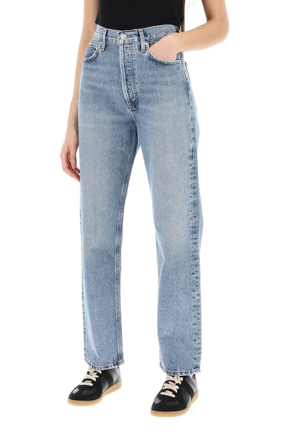 Agolde straight leg jeans from the 90's with high waist-3
