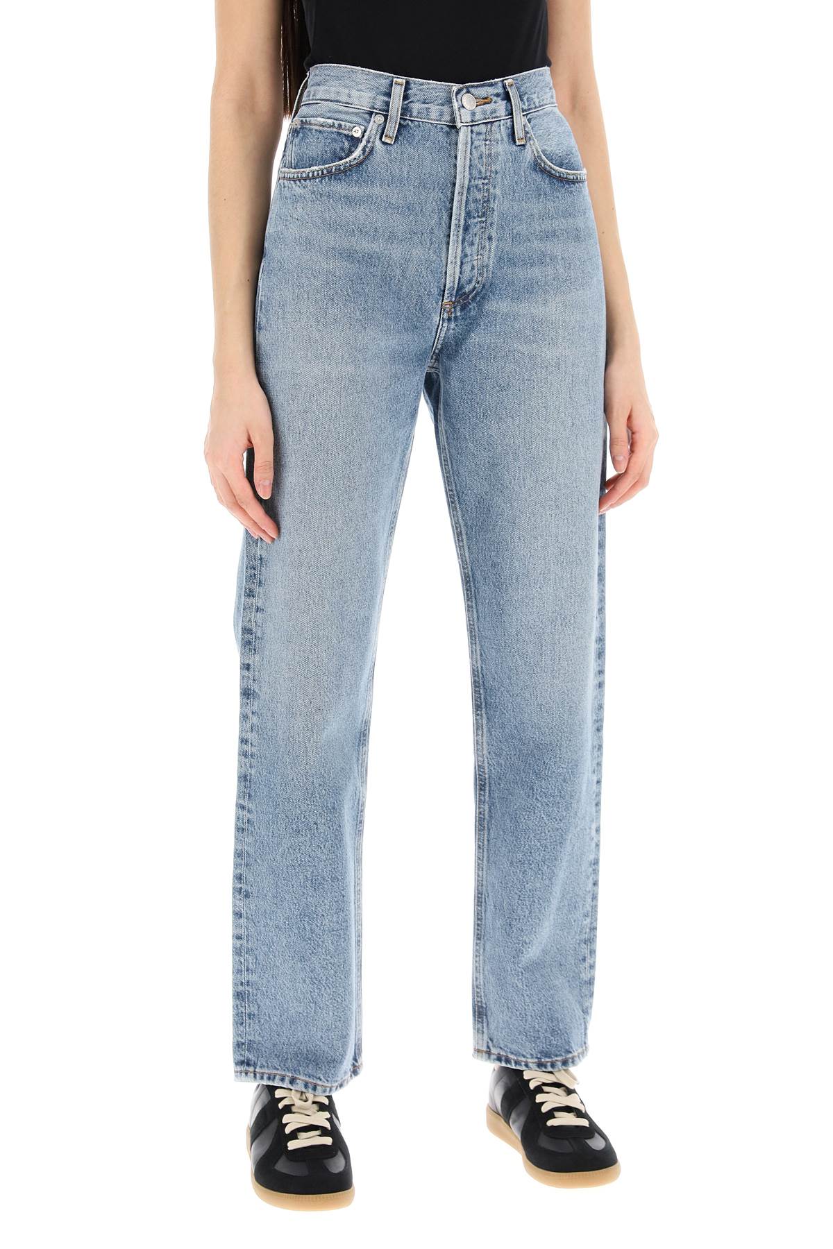 Agolde straight leg jeans from the 90's with high waist-1