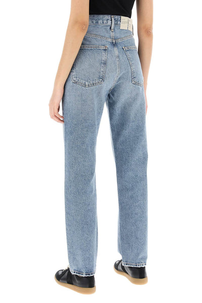 Agolde straight leg jeans from the 90's with high waist-2