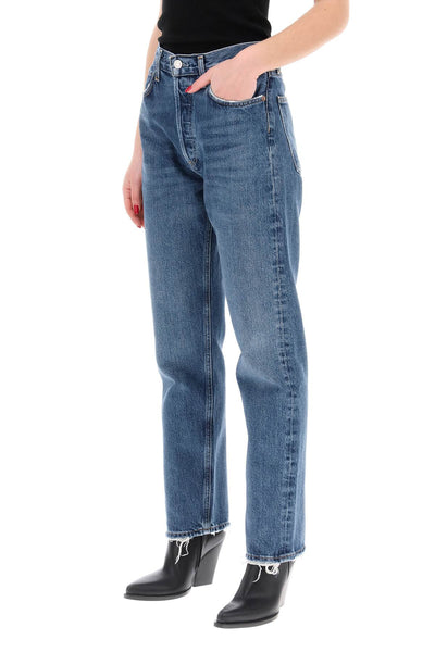 Agolde straight leg jeans from the 90's with high waist-3