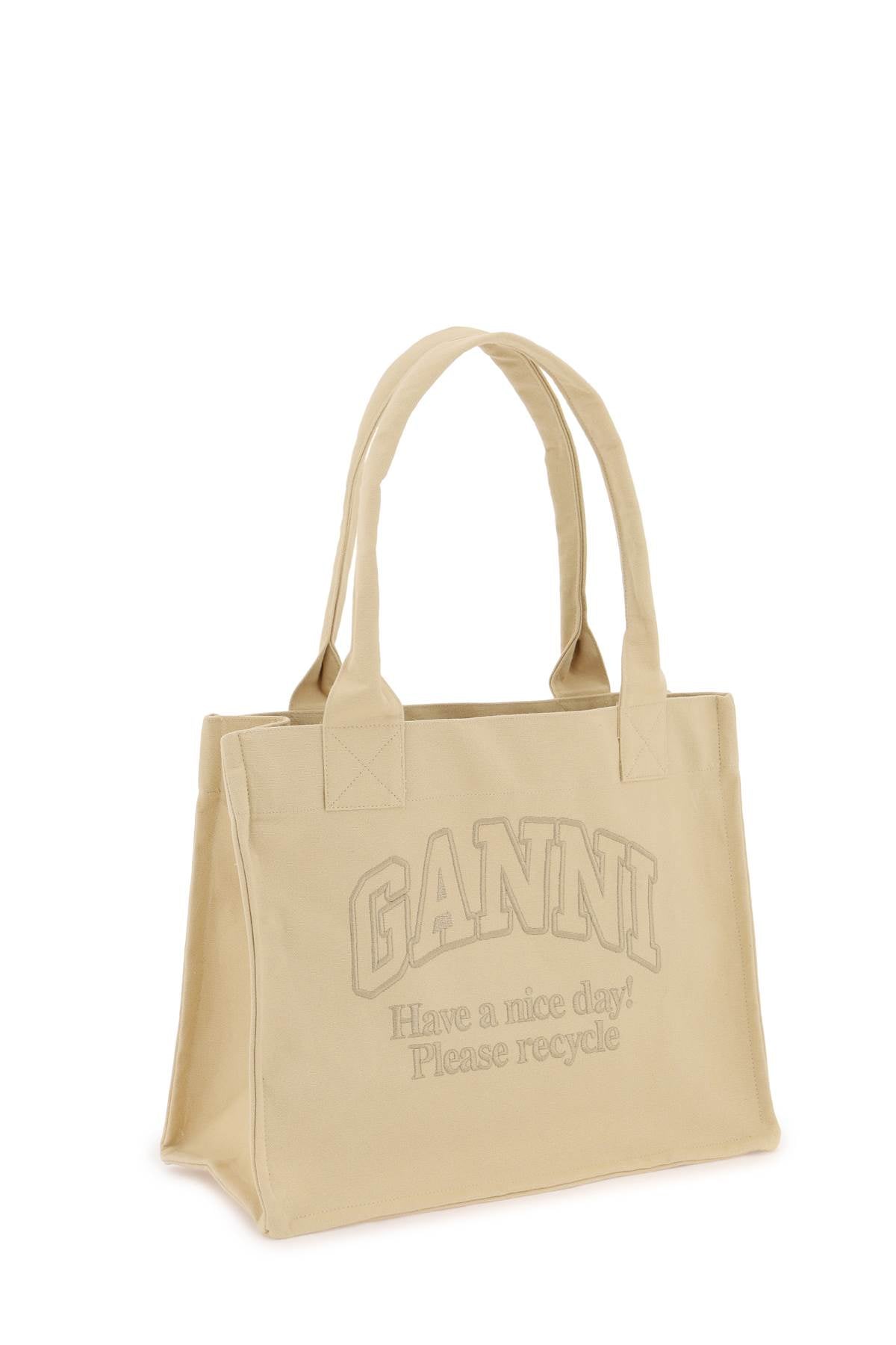 Ganni tote bag with embroidery-2