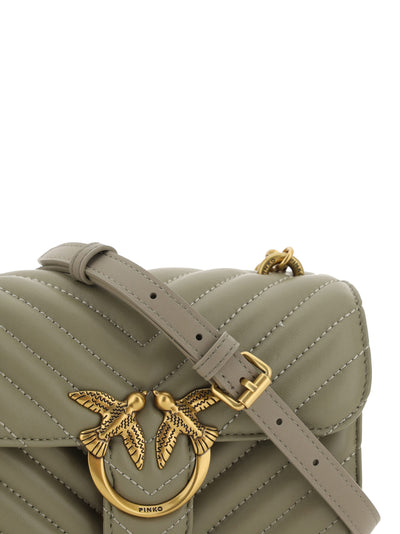Green Calf Leather Love Bell Mini Shoulder Bag