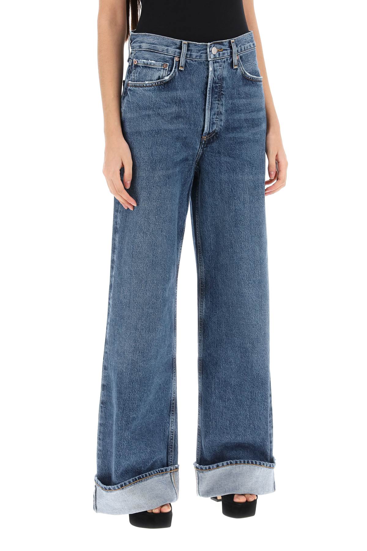Agolde dame wide leg jeans-1