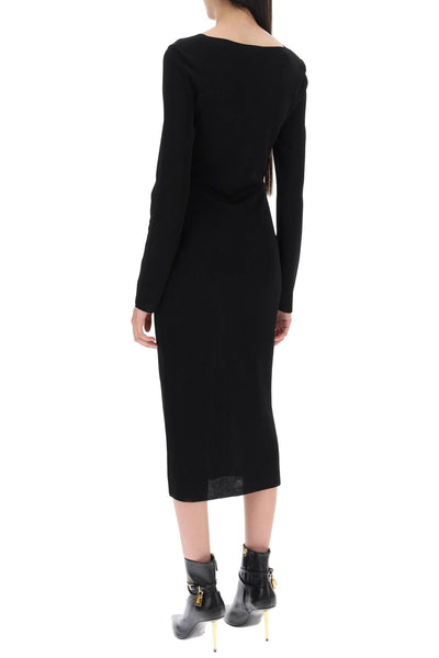 Tom ford knitted midi dress with cut-outs-2
