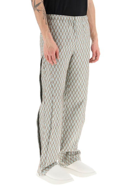 Andersson bell geometric jacquard pants with side opening-1
