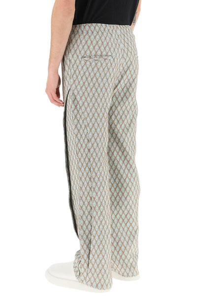 Andersson bell geometric jacquard pants with side opening-2