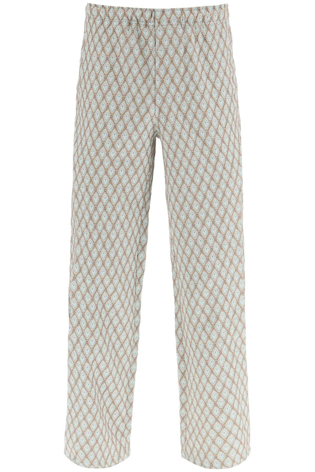 Andersson bell geometric jacquard pants with side opening-0