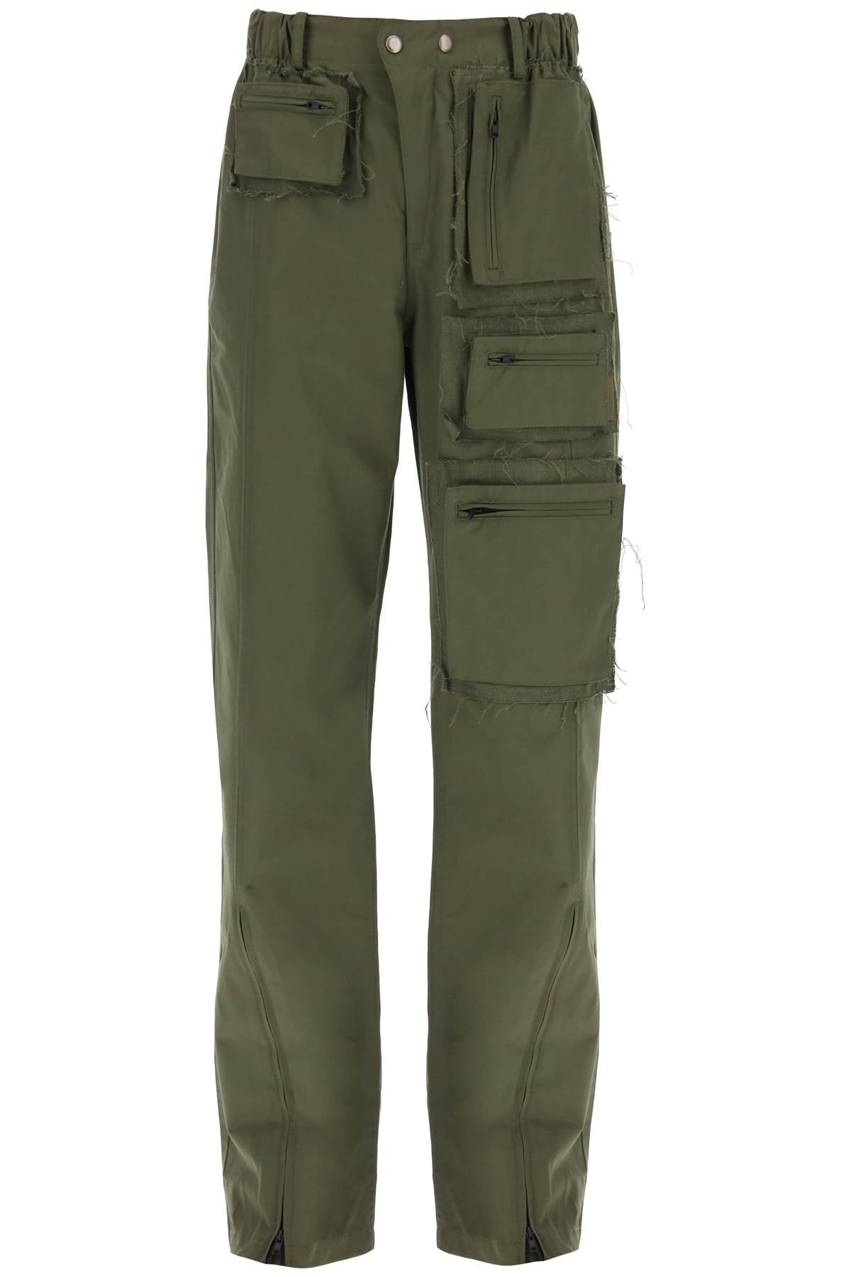 Andersson bell cargo pants with raw-cut details-0