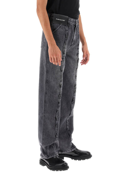 Andersson bell wave wide leg jeans-1