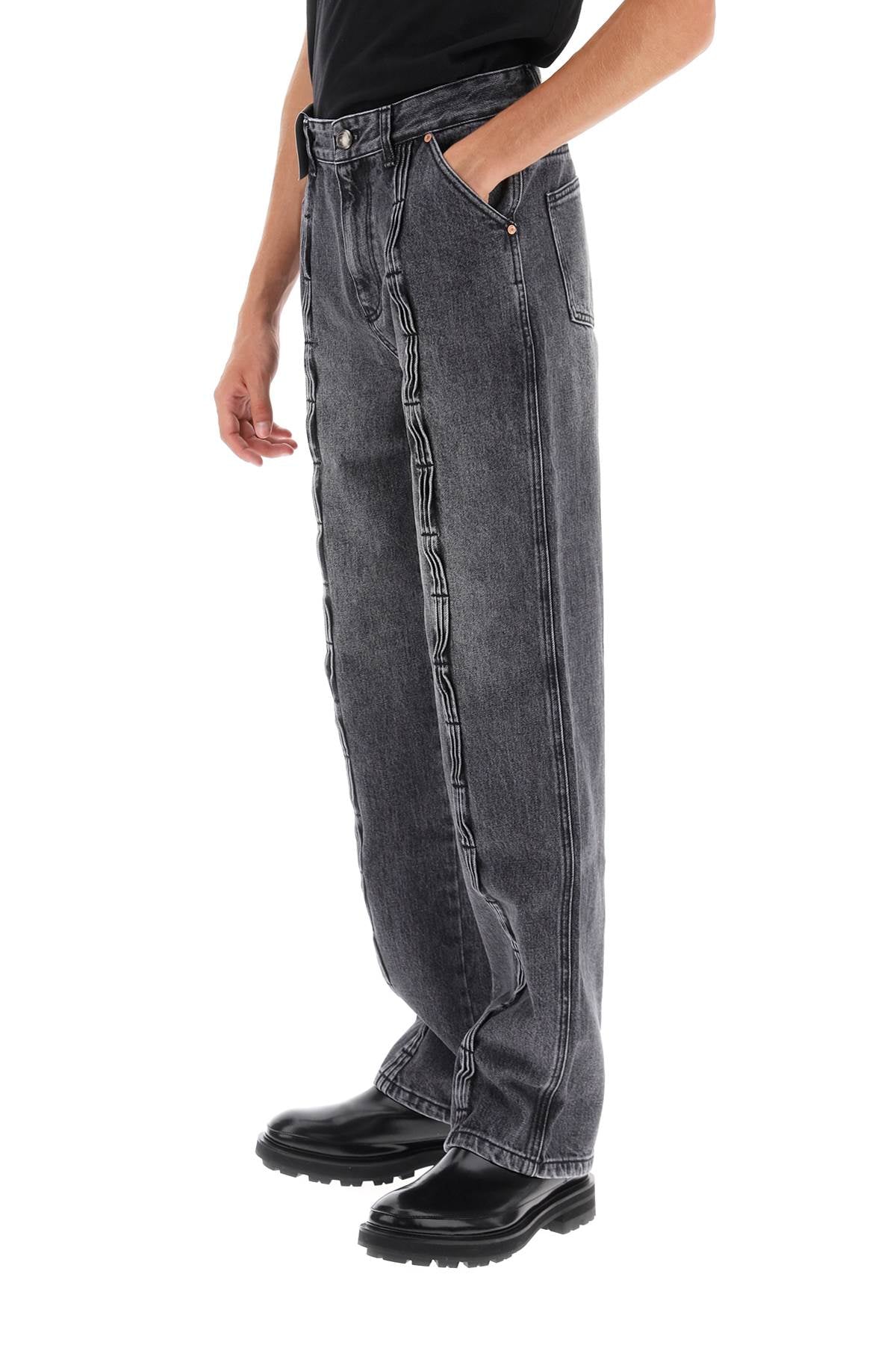 Andersson bell wave wide leg jeans-3