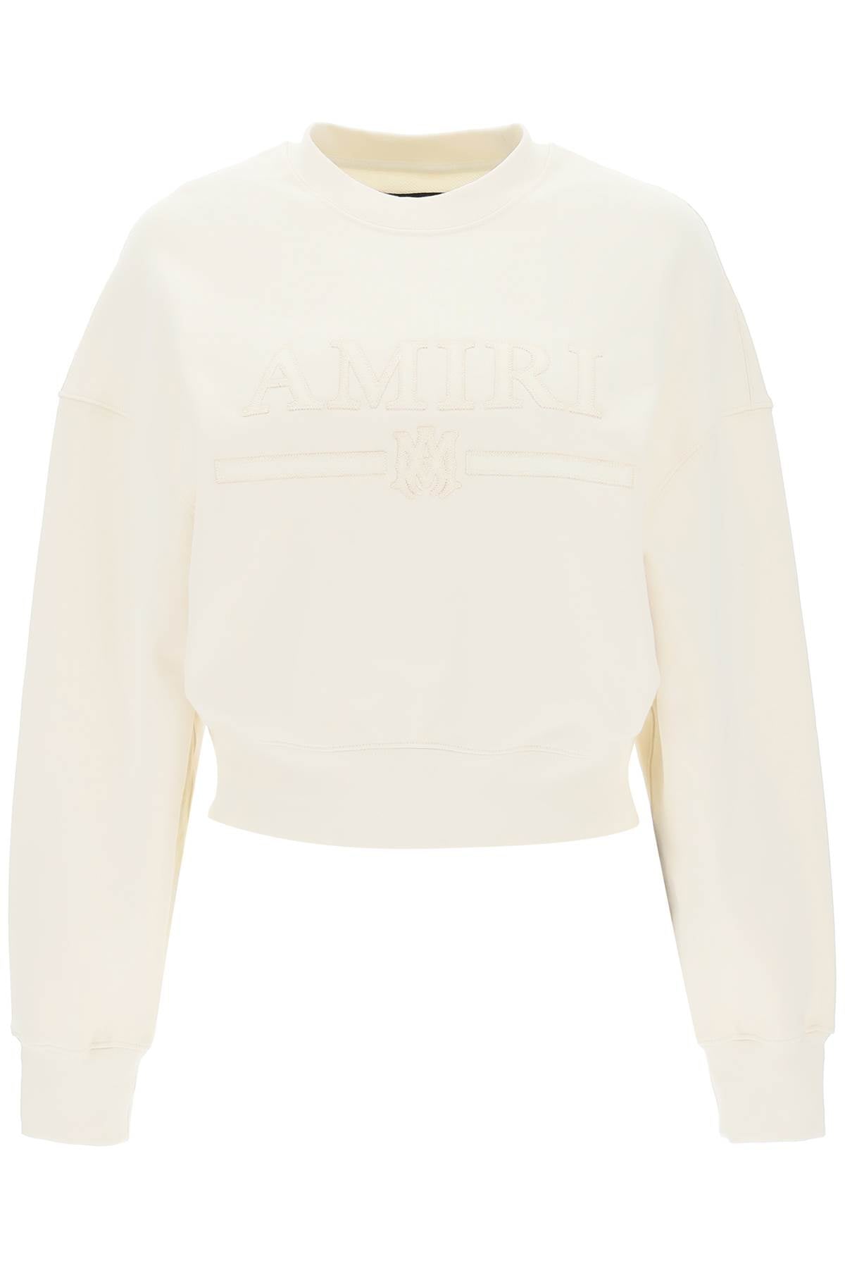 Amiri crew-neck sweatshirt with logo patch-0