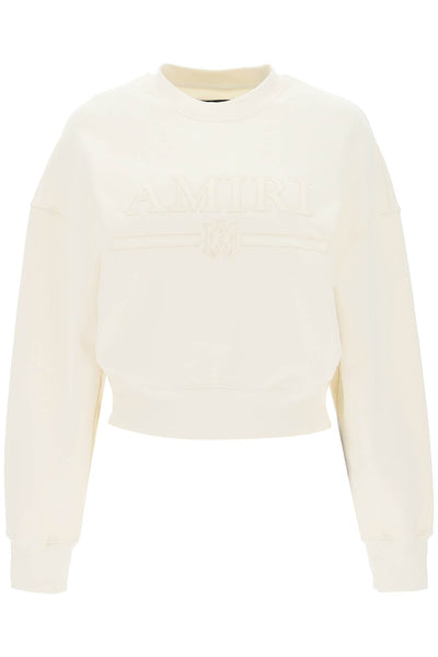 Amiri crew-neck sweatshirt with logo patch-0