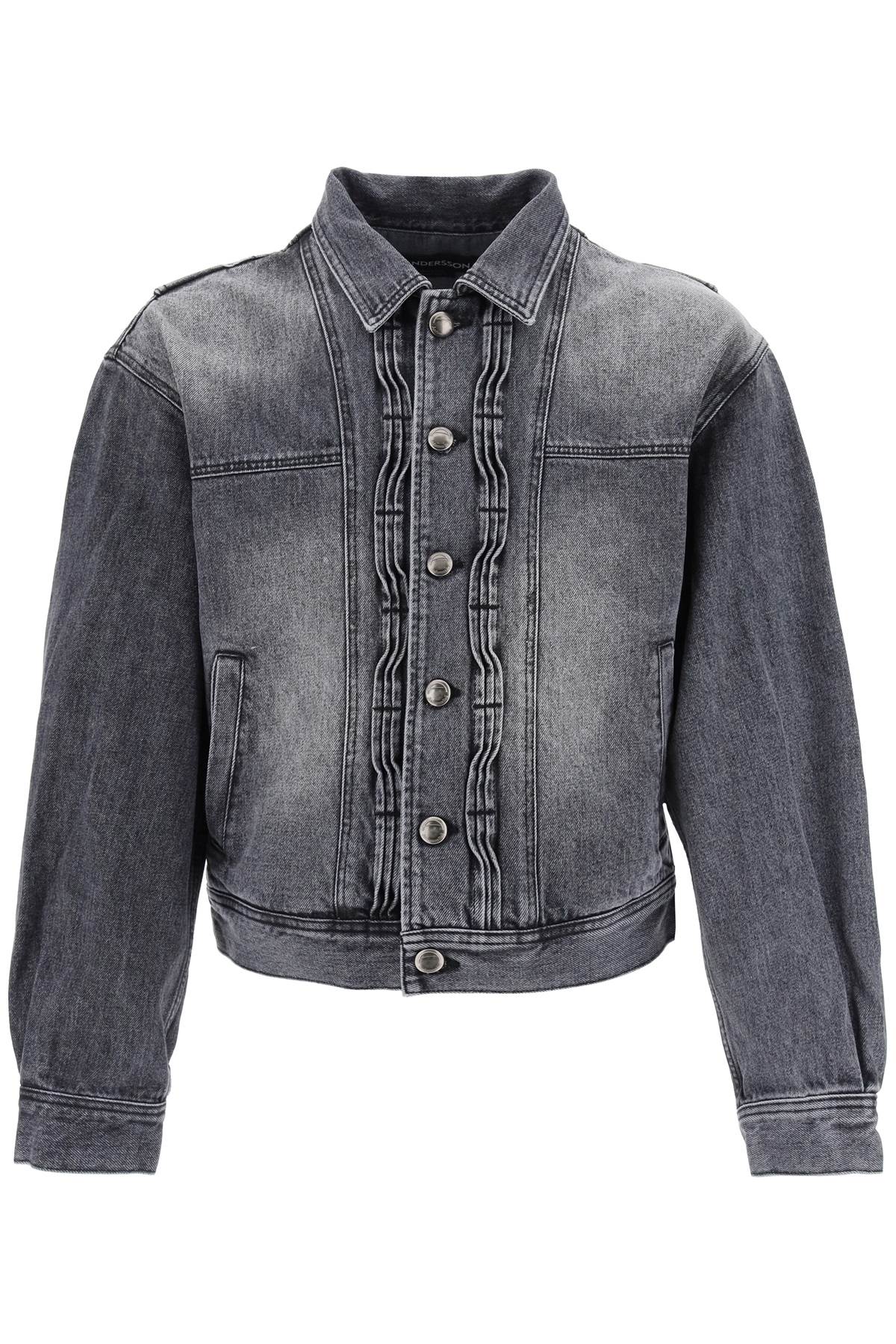Andersson bell denim jacket with wavy details-0