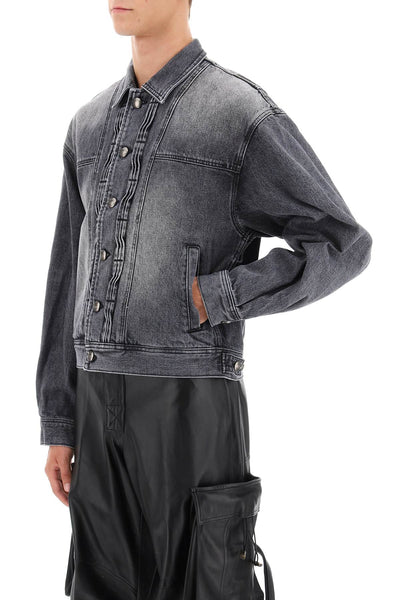 Andersson bell denim jacket with wavy details-3