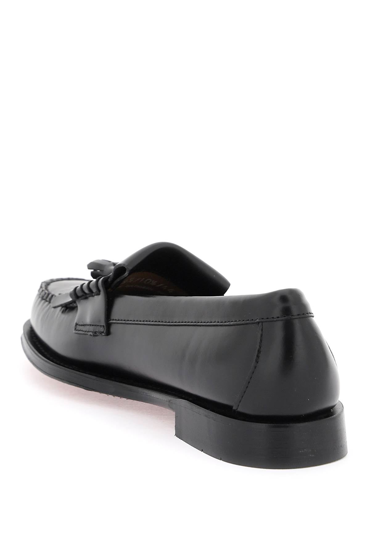 G.h. bass esther kiltie weejuns loafers in brushed leather-2