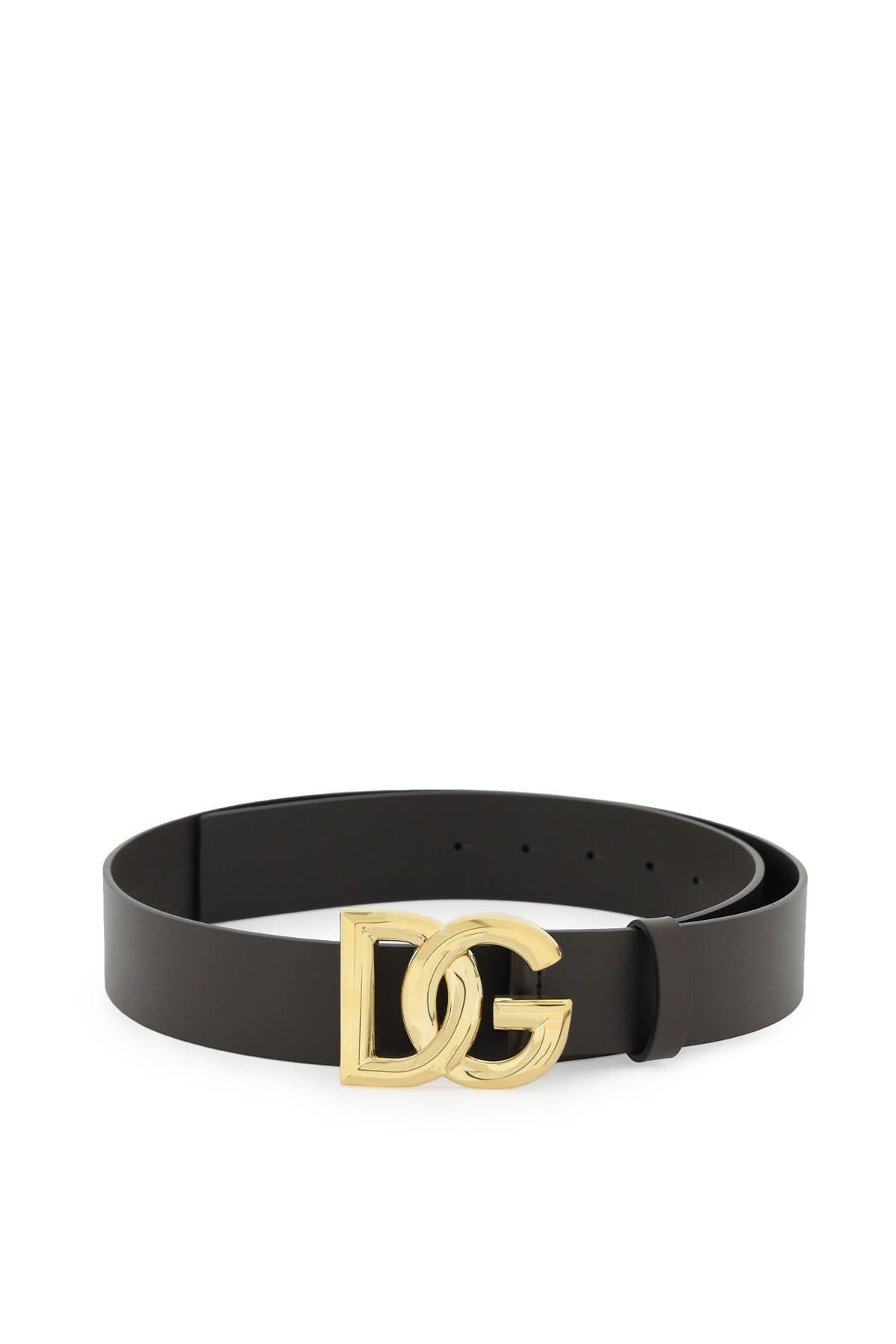 Dolce & gabbana lux leather belt with dg buckle-0