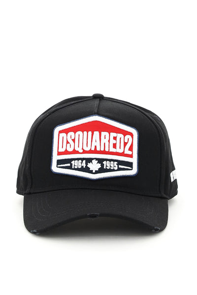 Dsquared2 baseball cap with embroidered patch-0