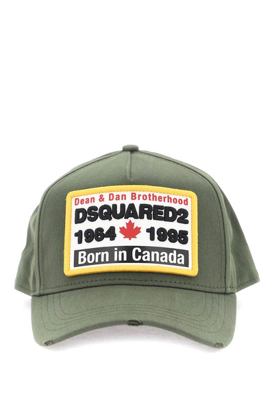 Dsquared2 baseball cap with logoed patch-0