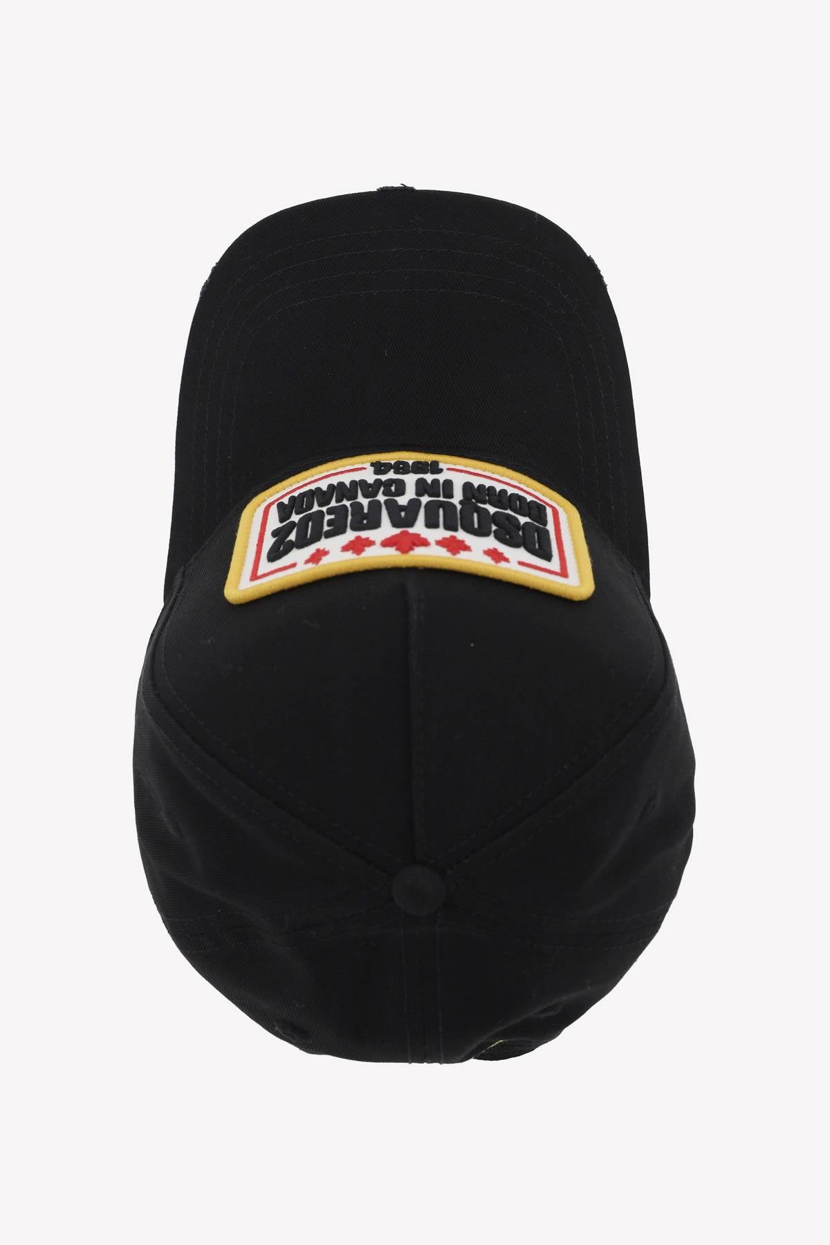 Dsquared2 cappello baseball con patch logo-1