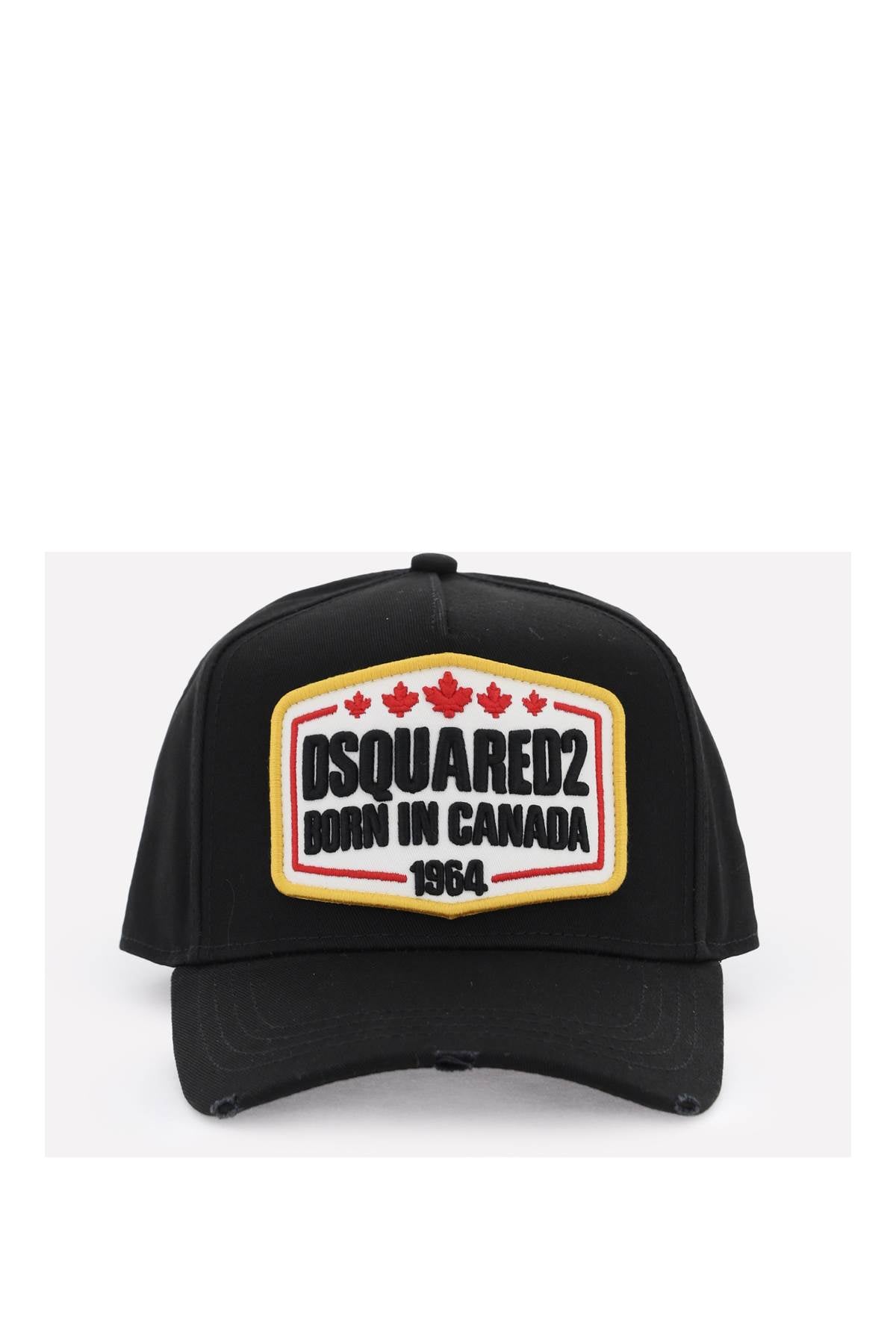 Dsquared2 cappello baseball con patch logo-0
