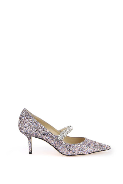 Jimmy choo bing 65 pumps with glitter and crystals-0