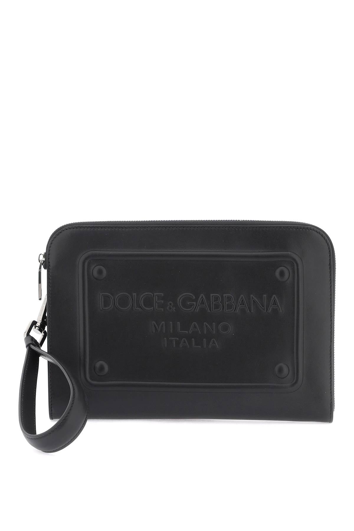 Dolce & gabbana pouch with embossed logo-0