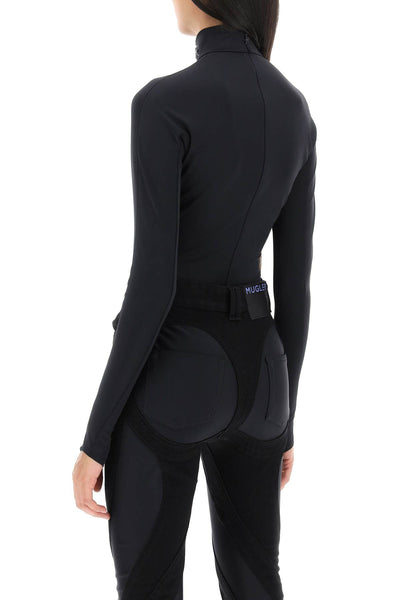 Mugler bodysuit with stand collar-2