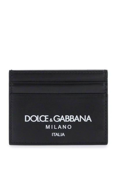 Dolce & gabbana logo leather cardholder-0