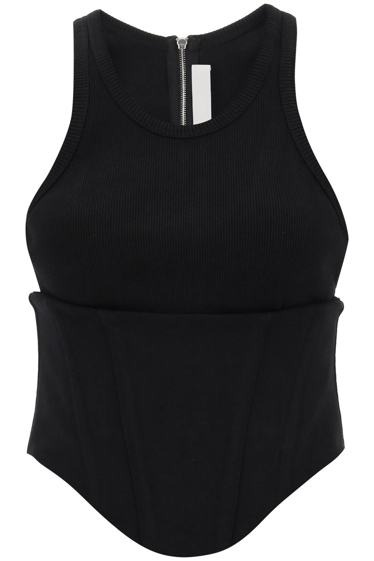 Dion lee tank top with underbust corset-0