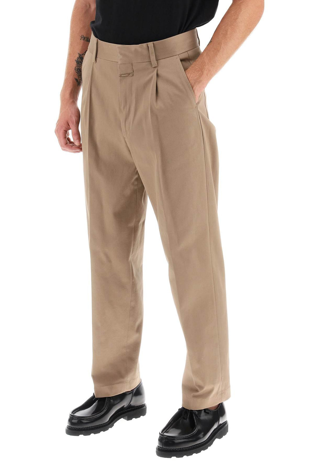 Closed 'blomberg' loose pants with tapered leg-3