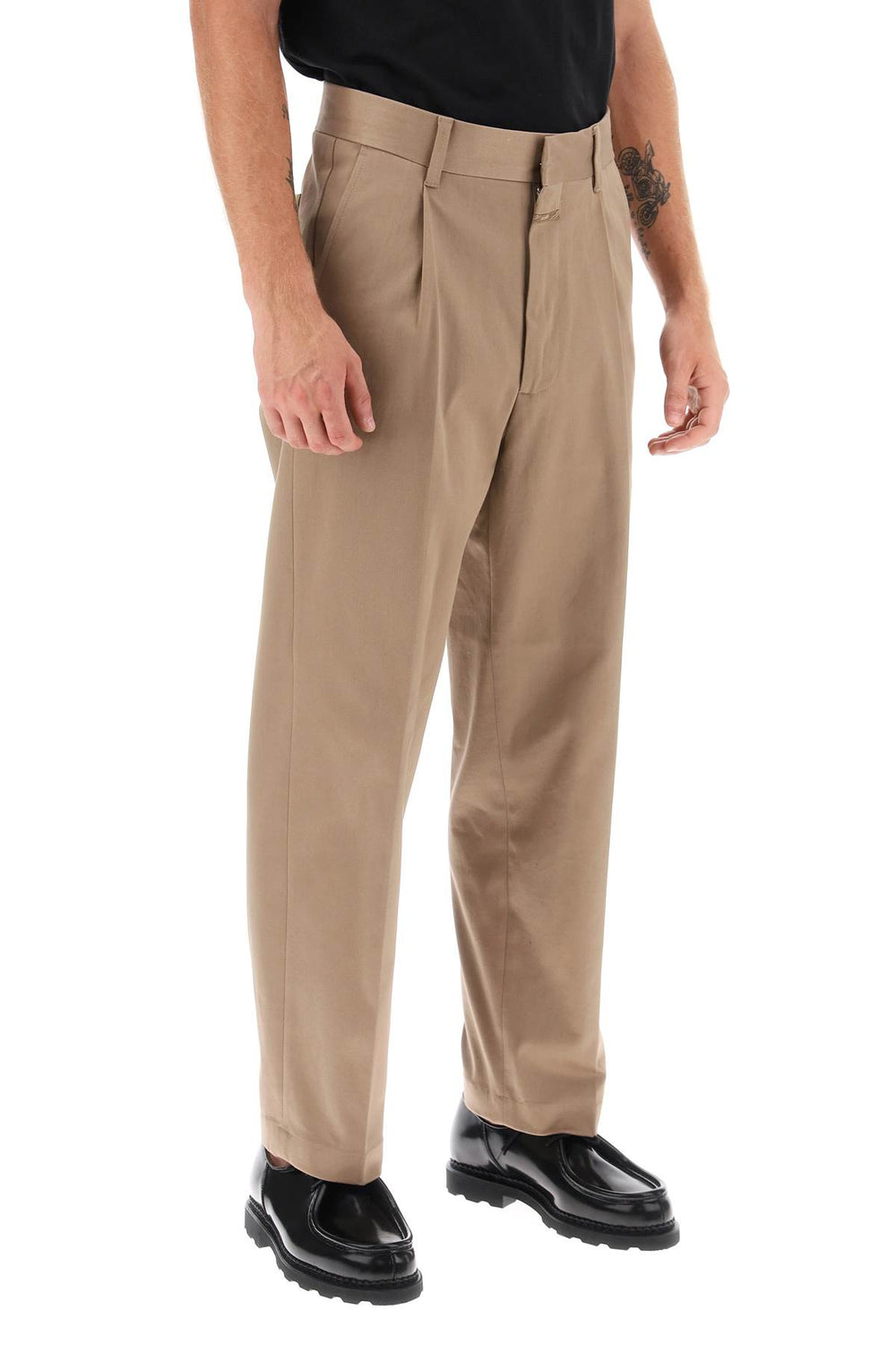 Closed 'blomberg' loose pants with tapered leg-1
