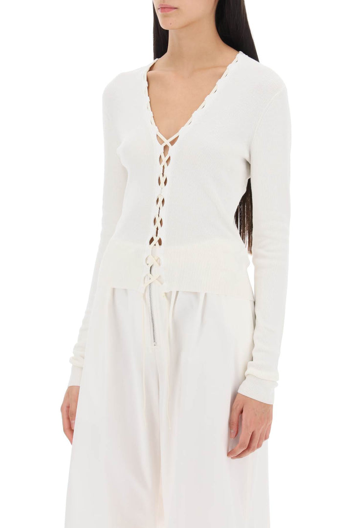 Dion lee lace-up cardigan-3