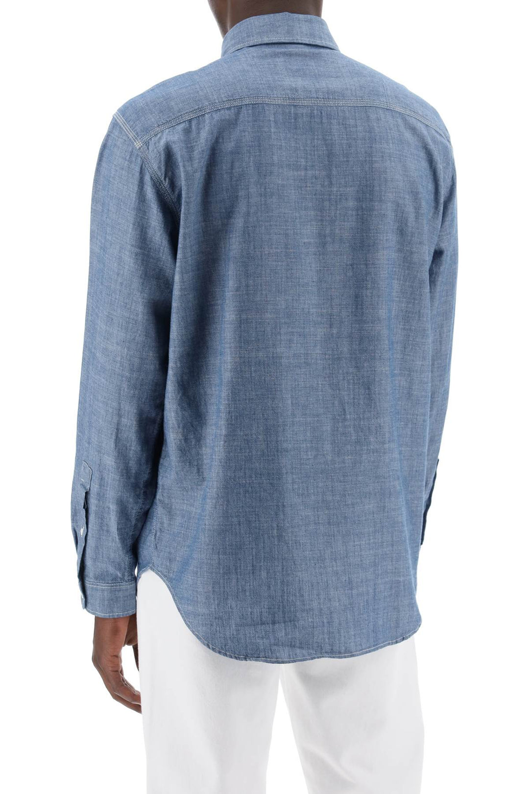 Closed cotton chambray shirt for-2
