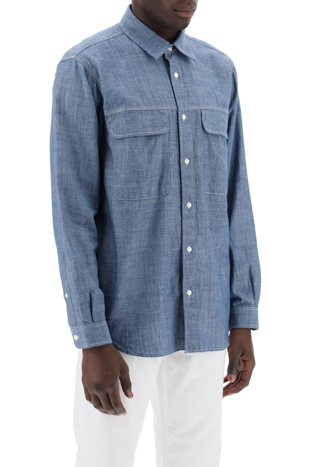 Closed cotton chambray shirt for-1