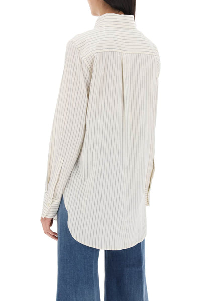 Closed striped cotton-wool shirt-2