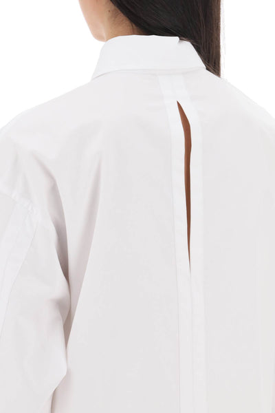 Closed camicia oversize in gabardina di cotone-3