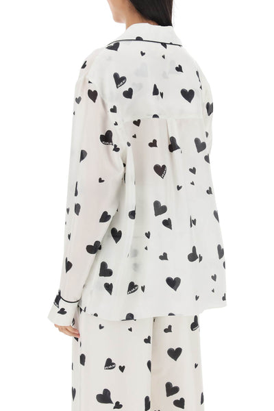 Marni bunch of hearts print silk pajama shirt-2