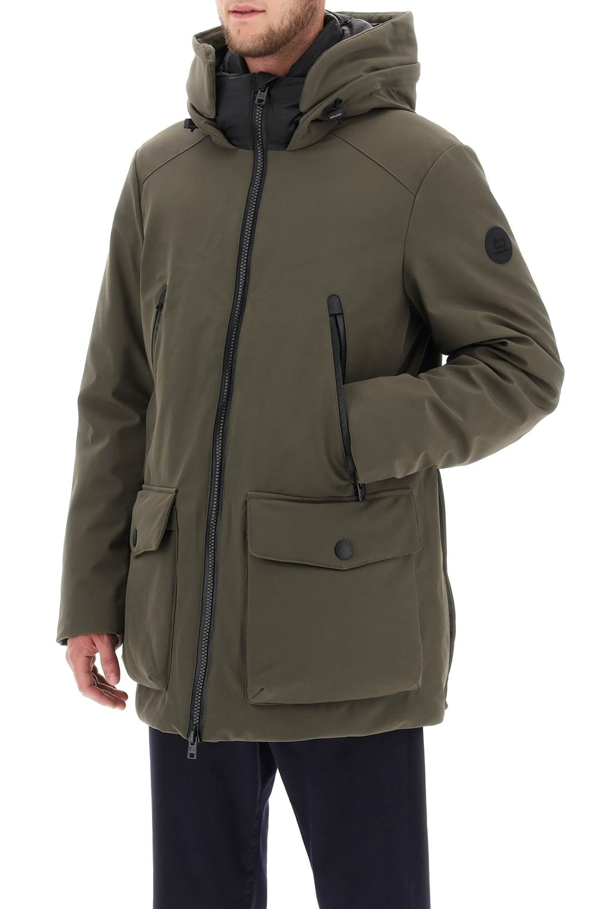 Woolrich parka in soft shell-3