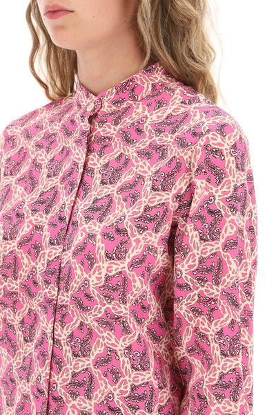 Isabel marant ilda silk shirt with paisley print-3