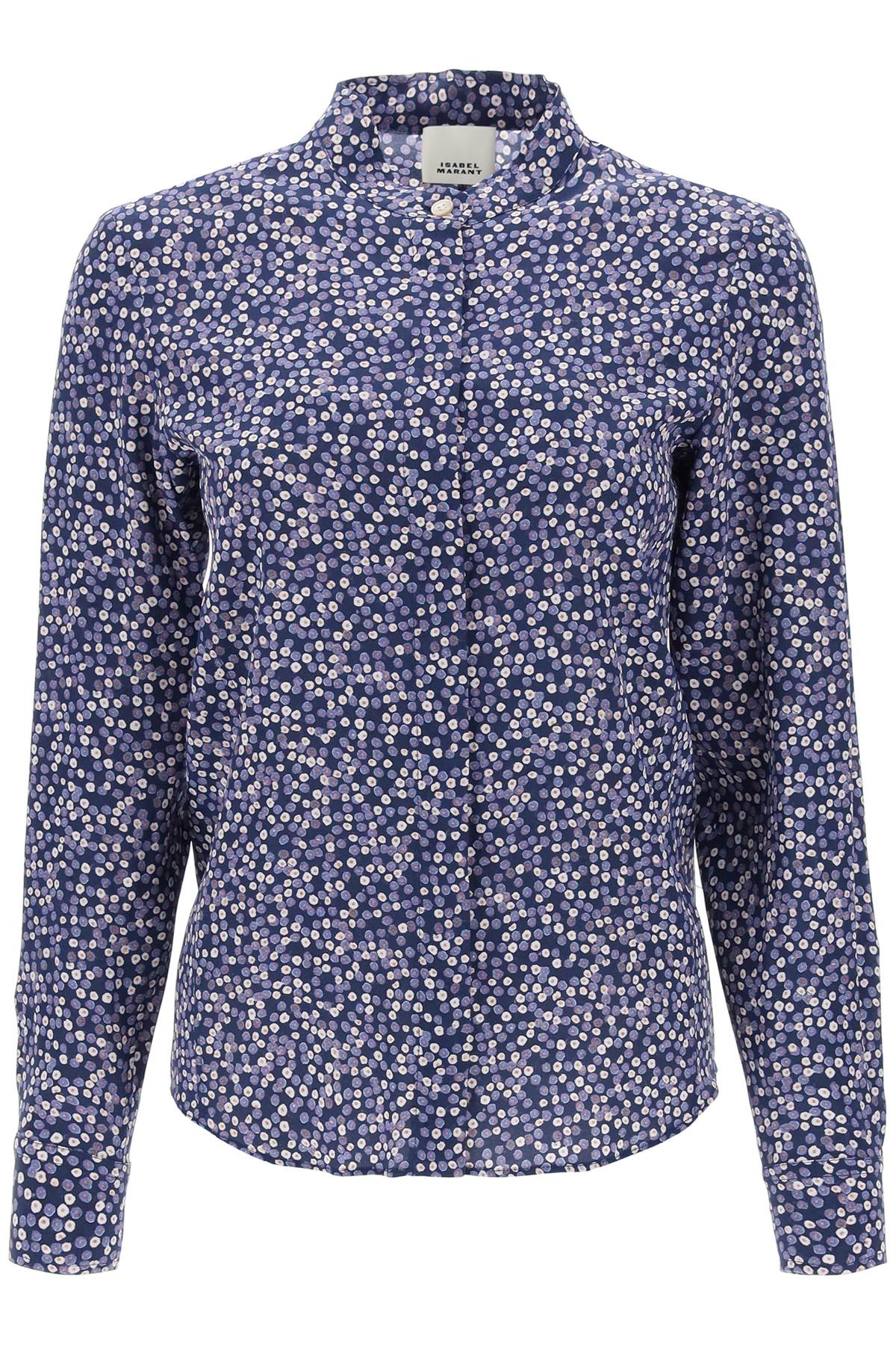 Isabel marant ilda silk shirt with floral print-0