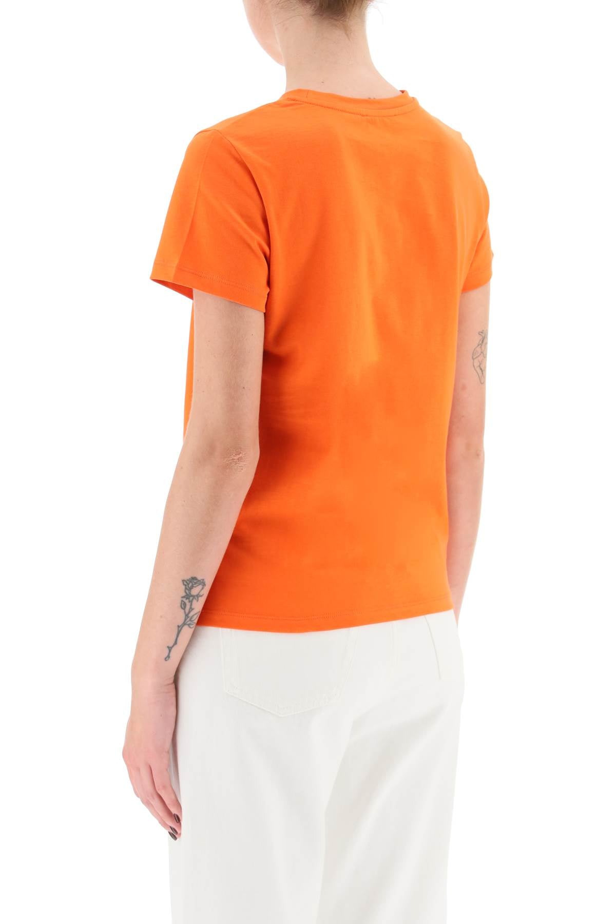 A.p.c. t-shirt with flocked vpc logo-2