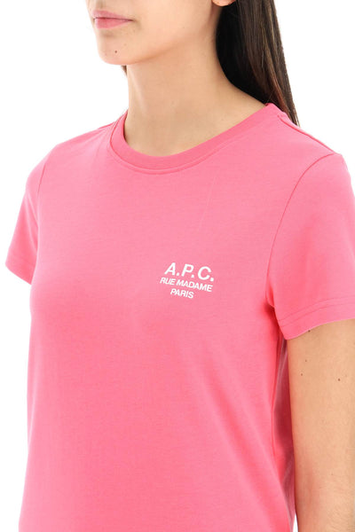 A.p.c. 'new denise' t-shirt with logo embroidery-3