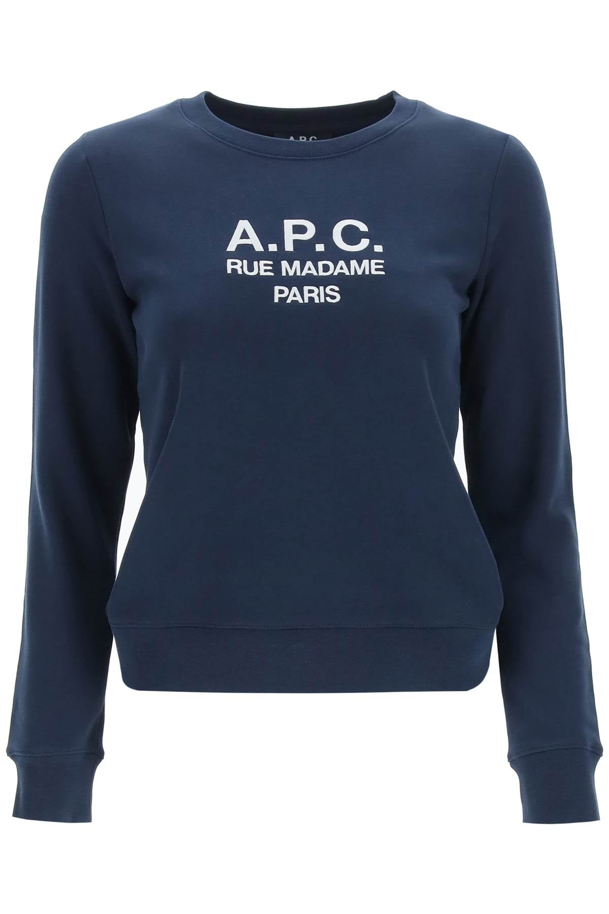 A.p.c. tina sweatshirt with embroidered logo-0