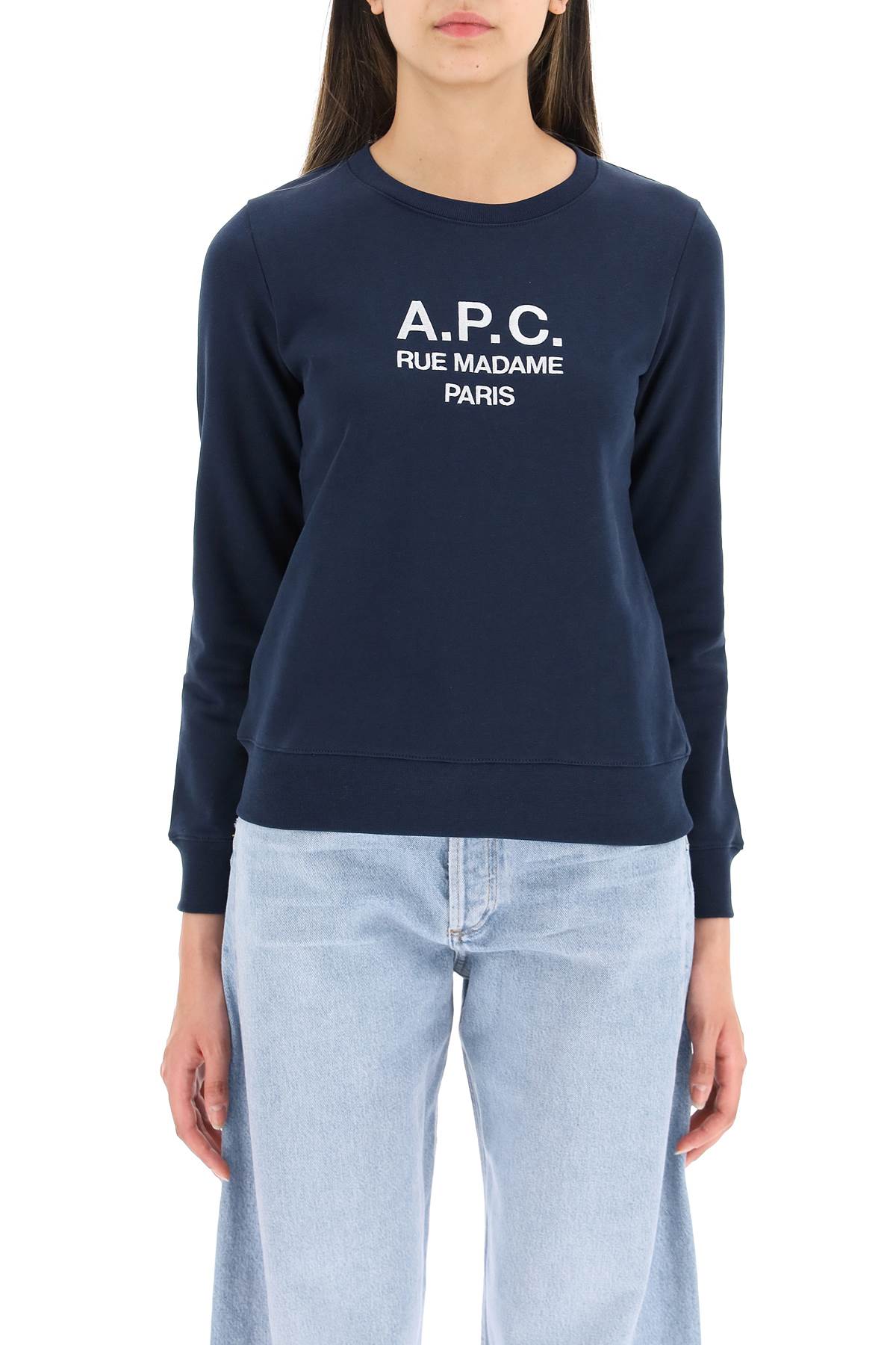 A.p.c. tina sweatshirt with embroidered logo-1