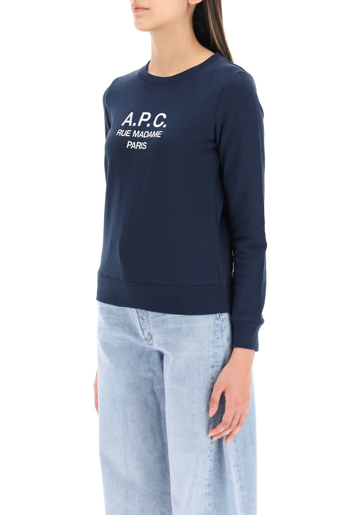 A.p.c. tina sweatshirt with embroidered logo-3